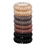 Hair Coils  8pc Brunette