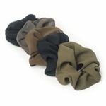 Crepe Scrunchies 5pc Moss