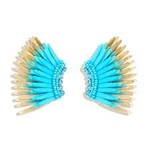 Mini Madeline Earrings Cerulean Gold