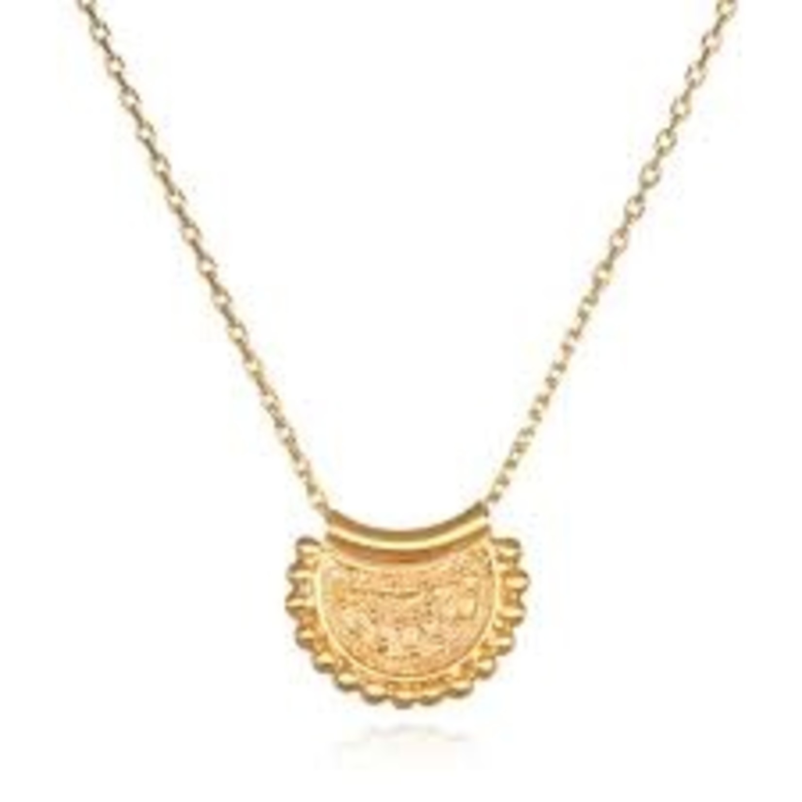 Gold Mini Mandala Necklace