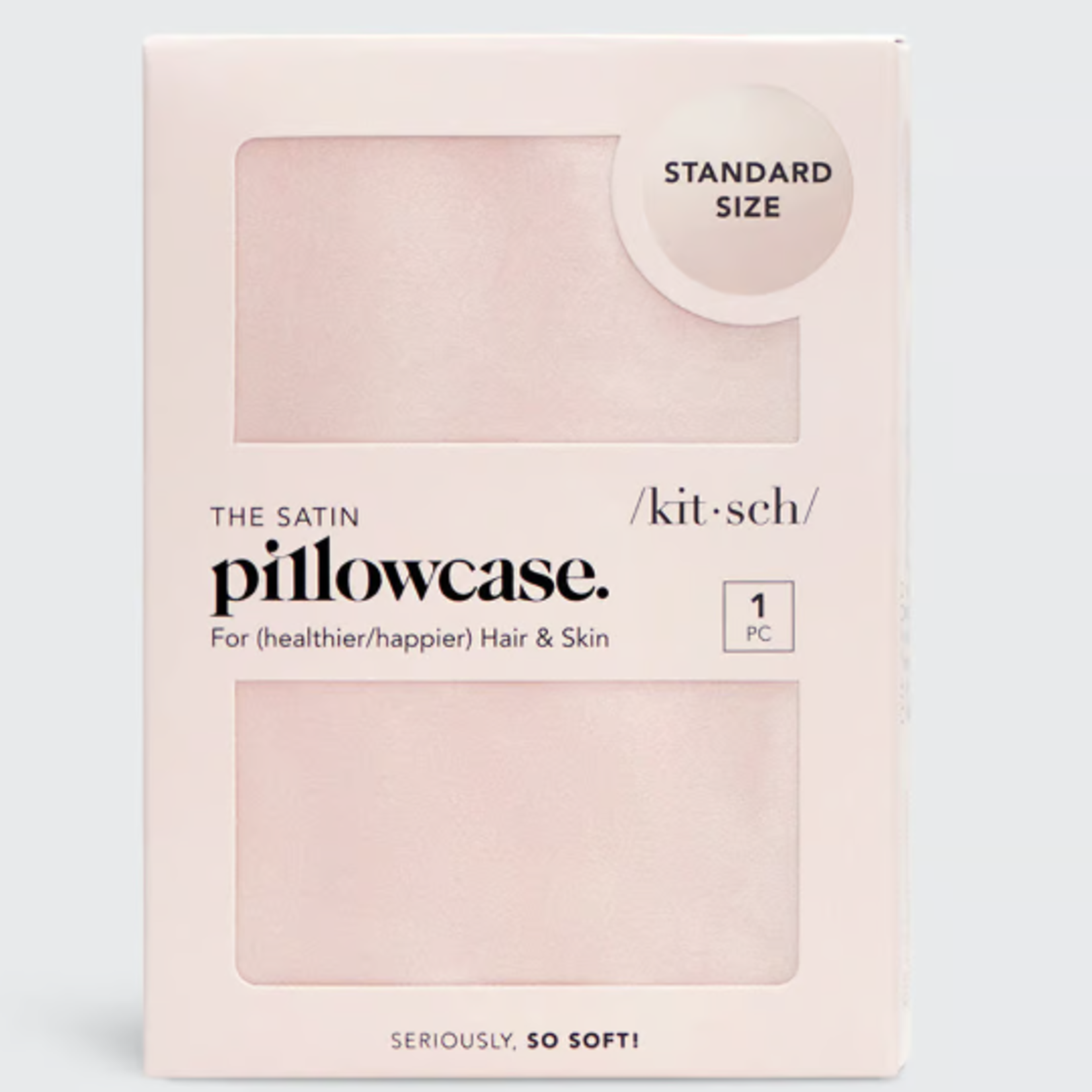 Pillowcase Satin Blush Standard