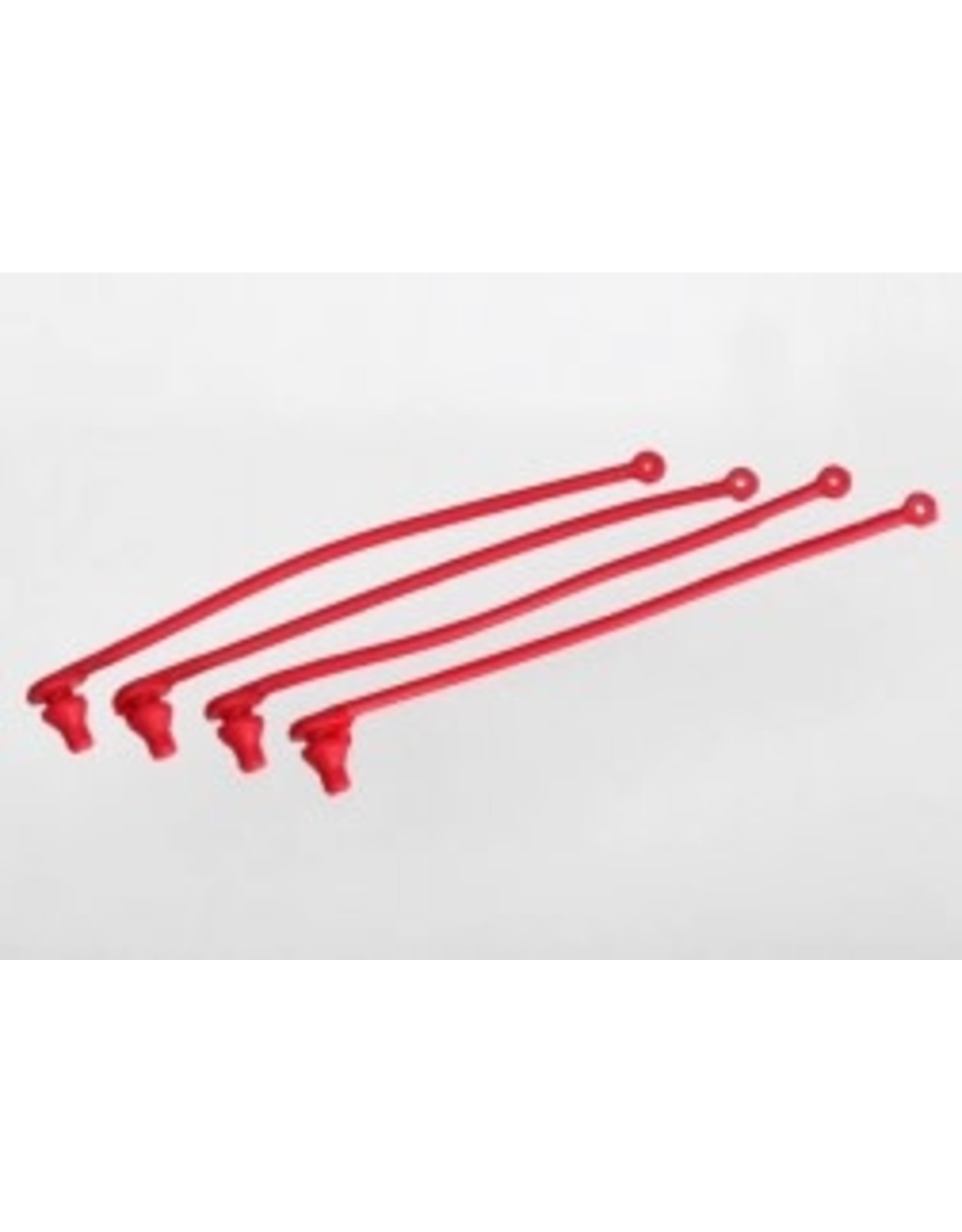 Traxxas Body clip retainer, red (4)