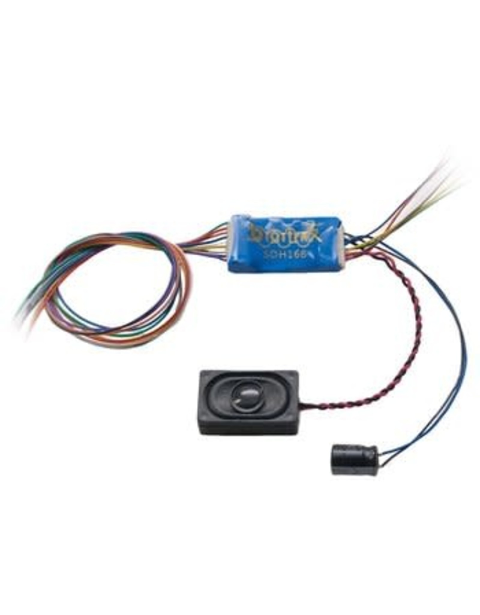 Digitrax SDH166D Series 6 Sound & Control Decoder -- 6 FX3 Functions, 8-Bit Sound, Wired