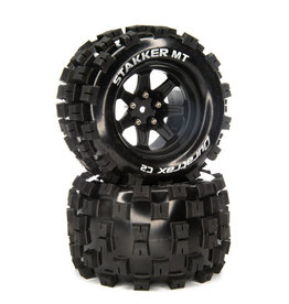 Duratrax STAKKermT2 .8 MNTD F/R 114mm BLK