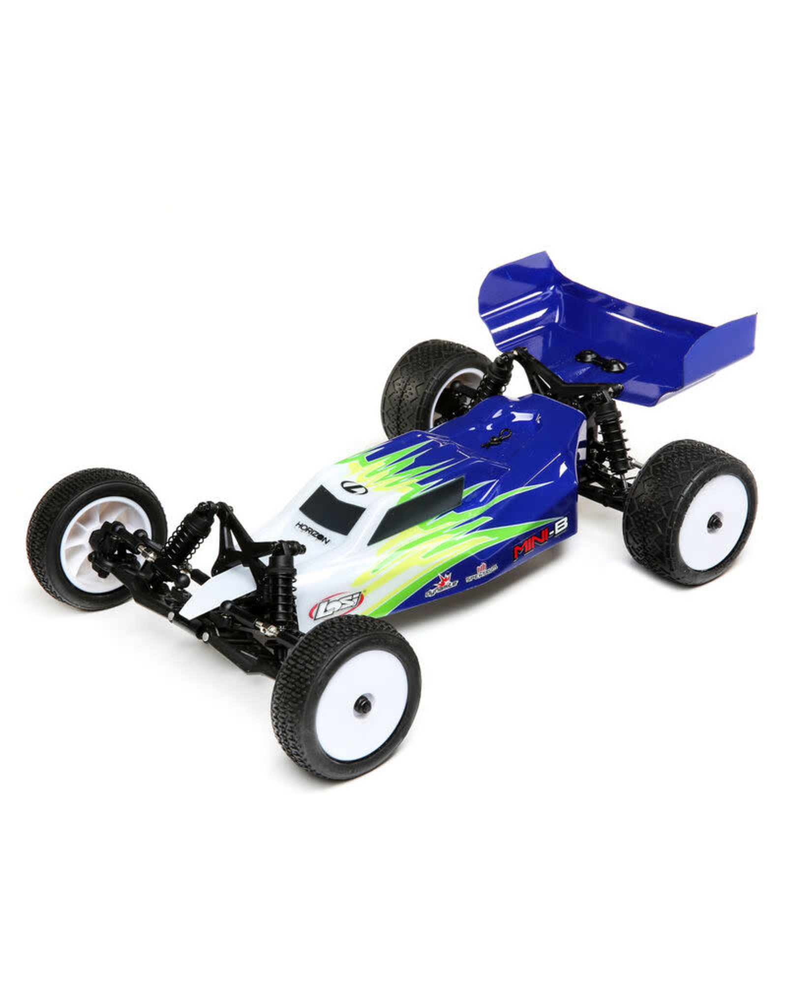 Team Losi Racing Mini-B 1/16  Brushed RTR 2WD Buggy, Blue/White