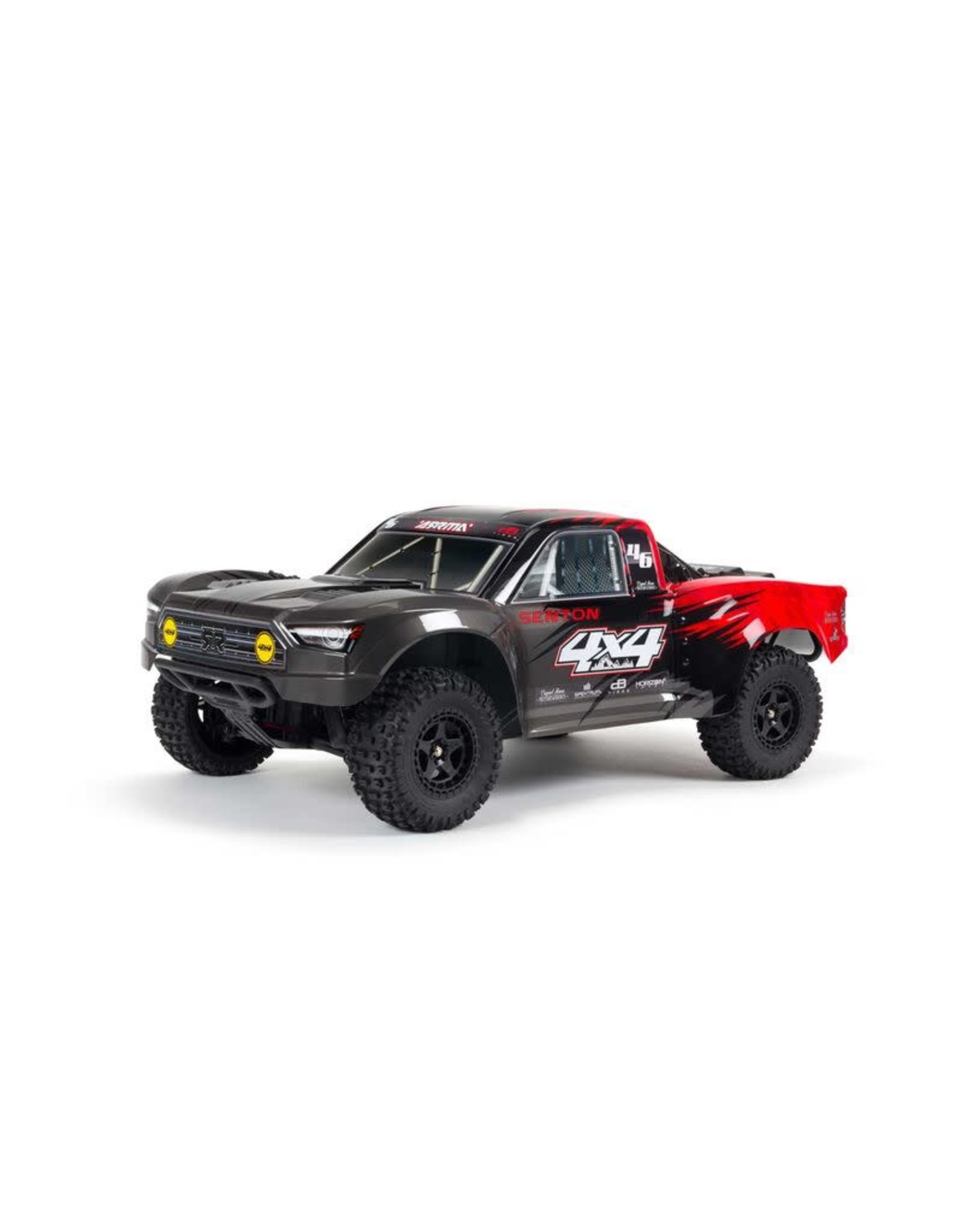 ARRMA 1/10 SENTON 4X4 V3 MEGA 550 Brushed Short Course Truck RTR, Red