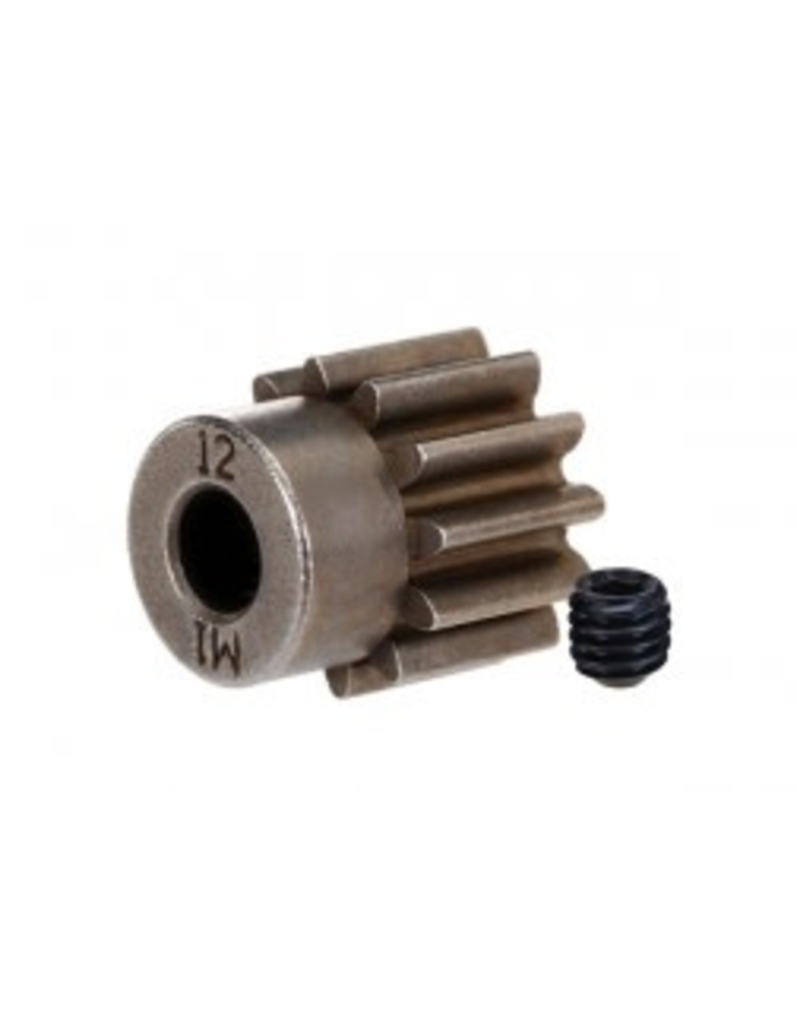 Traxxas Gear, 12-T pinion (1.0 metric pitch) (fits 5mm shaft)/ set screw (for use only with steel spur gears)