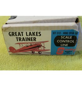 Sterling Models, Great Lakes Trainer, Vintage Balsa Plane Kit, 36"