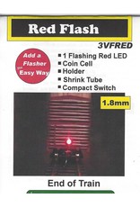 Evans Design End-of-Train Device - Kit -- Red 1.8mm LED, Battery Included w/On-Off Switch