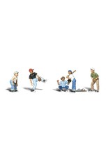 Woodland Scenics Scenic Accents(R) Figures -- Baseball Players I (Pitcher, Catcher, Batter, 2 Outfielders) pkg(5)