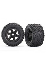 Traxxas [Tires & wheels, assembled, glued (black wheels, Talon EXT tires, foam inserts) (2) (17mm splined) (TSM rated)] Tires & wheels, assembled, glued (black wheels, Talon EXT tires, foam inserts) (2) (17mm splined) (TSM rated)