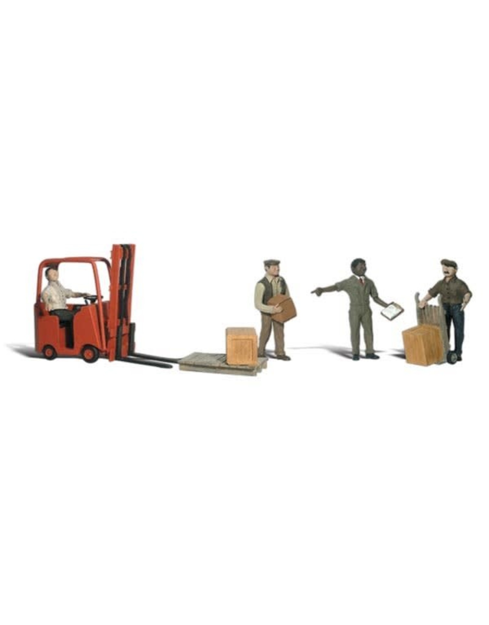 Woodland Scenics Workers with Forklift HO1911