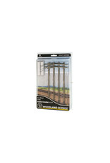 Woodland Scenic Pre-Wired Poles - Double Crossbar - O Scale