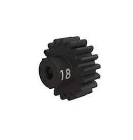 Traxxas [Gear, 18-T pinion (32-p), heavy duty (machined, hardened steel)/ set screw] Gear, 18-T pinion (32-p), heavy duty (machined, hardened steel)/ set screw