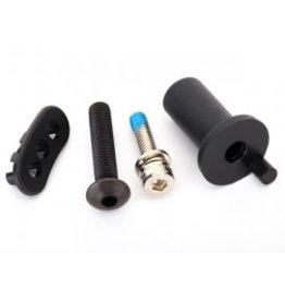 Traxxas [Motor mount hinge post/ fixed gear adapter/ 5x25mm BCS (1)/ 4x16mm CS with split and flat washer (1)] Motor mount hinge post/ fixed gear adapter/ 5x25mm BCS (1)/ 4x16mm CS with split and flat washer (1)