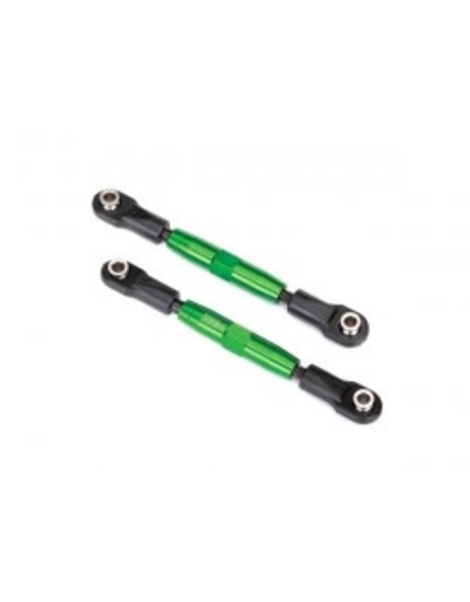 Traxxas Camber links, rear (TUBES green-anodized 7075-T6 aluminum, stronger than titanium) (73mm) (2)/ rod ends (4)/ aluminum wrench (1) (#2579 3x15 BCS (4) required for installation)