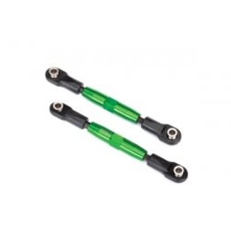 Traxxas Camber links, rear (TUBES green-anodized 7075-T6 aluminum, stronger than titanium) (73mm) (2)/ rod ends (4)/ aluminum wrench (1) (#2579 3x15 BCS (4) required for installation)