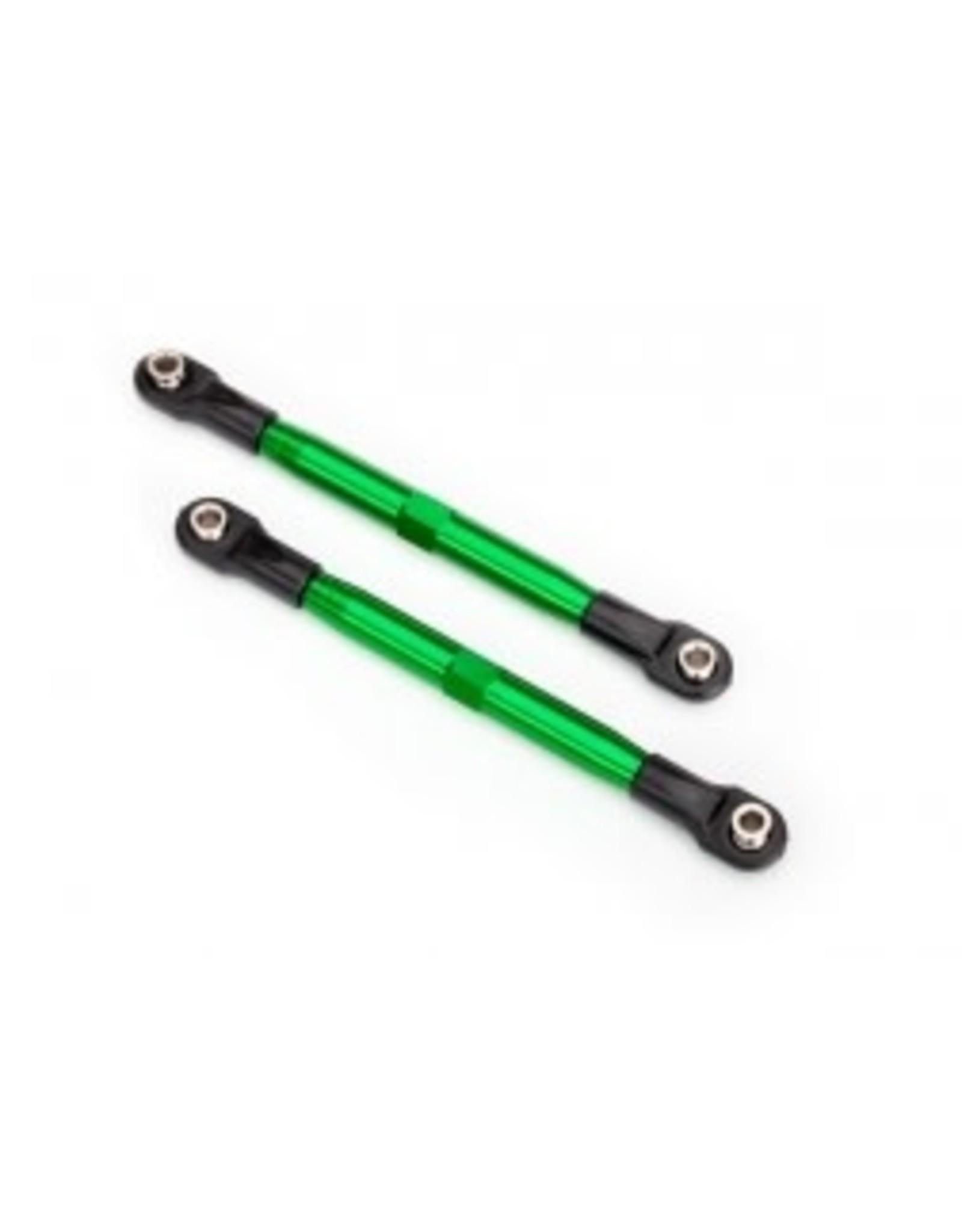 Traxxas [Toe links (TUBES green-anodized, 7075-T6 aluminum, stronger than titanium) (87mm) (2)/ rod ends (4)/ aluminum wrench (1)] Toe links (TUBES green-anodized, 7075-T6 aluminum, stronger than titanium) (87mm) (2)/ rod ends (4)/ aluminum wrench (1)