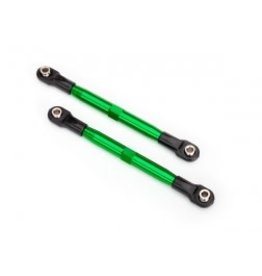 Traxxas [Toe links (TUBES green-anodized, 7075-T6 aluminum, stronger than titanium) (87mm) (2)/ rod ends (4)/ aluminum wrench (1)] Toe links (TUBES green-anodized, 7075-T6 aluminum, stronger than titanium) (87mm) (2)/ rod ends (4)/ aluminum wrench (1)