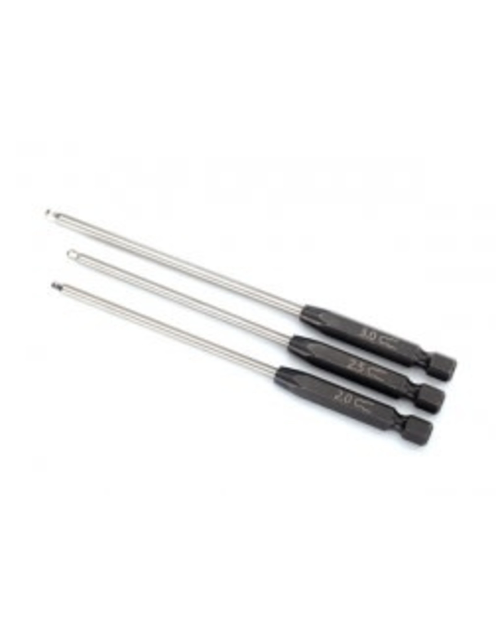 Traxxas Speed Bit Set, hex driver, 3-piece ball-end (2.0mm, 2.5mm, 3.0mm), 1/4" drive