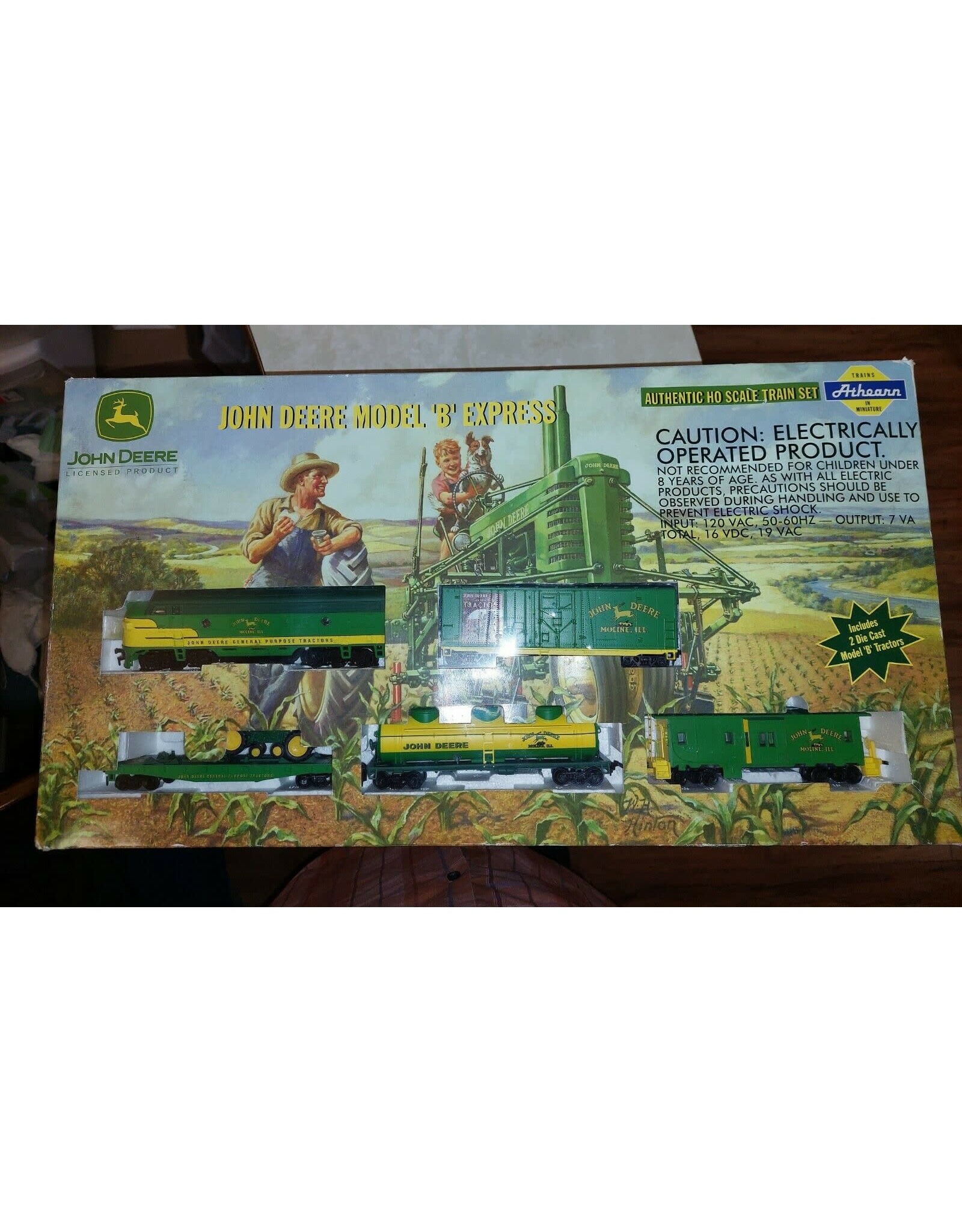 Athearn John Deere Model B Express Authentic HO Scale Train Set Athearn  (used item)