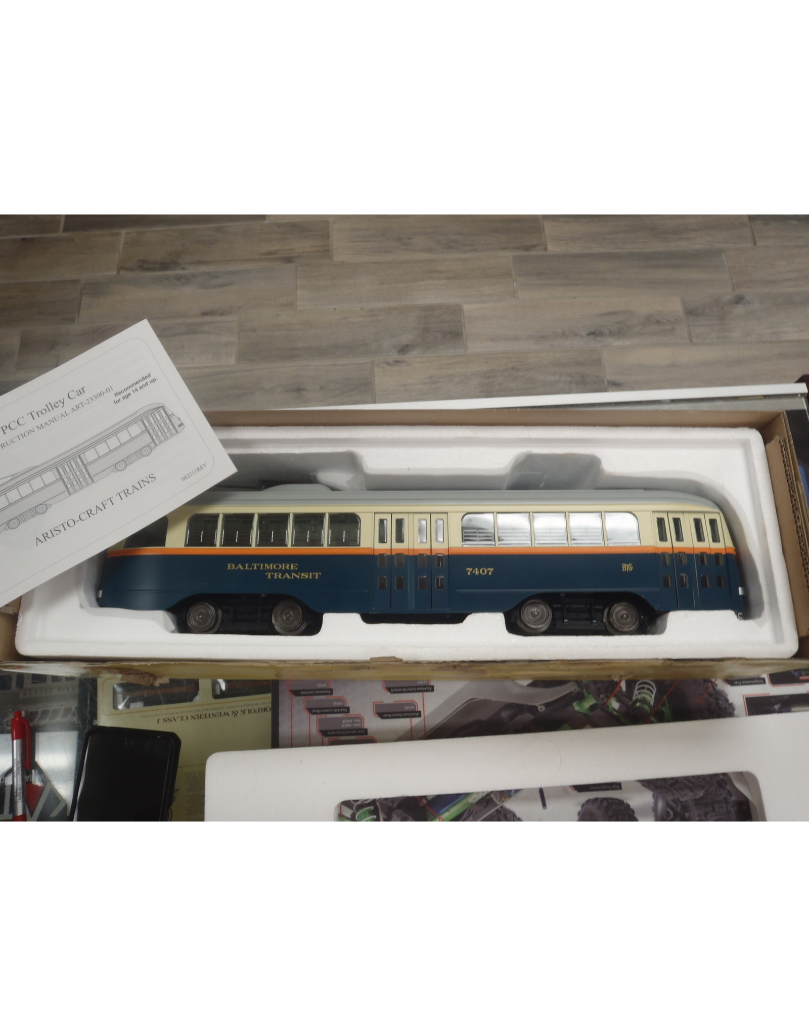 Aristo-Craft Aristocraft PCC Trolley Train ART-23309 Baltimore G Scale PCC Powered