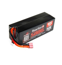 Reaction 2 14.8V 5000mAh 4S 50C Reaction 2.0 Hardcase LiPo Battery: Deans