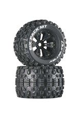 Duratrax Six-Pack MT 3.8" Mounted 1/2" Offset Tires, Black(2)
