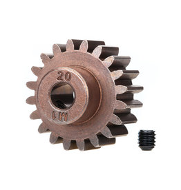 Traxxas Gear, 20-T pinion (1.0 metric pitch) (fits 5mm shaft)/ set screw (for use only with steel spur gears)