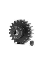 Traxxas Gear, 20-T pinion (machined, hardened steel) (1.0 metric pitch) (fits 5mm shaft)/ set screw