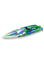 Traxxas Traxxas 57076-4 - Spartan Brushless 36" Race Boat w/ TSM RTR, Green