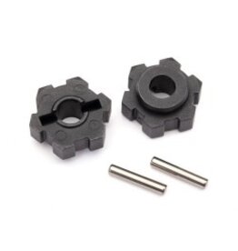 Traxxas Wheel hubs, hex (2)/ 2.5x14 pins (2)