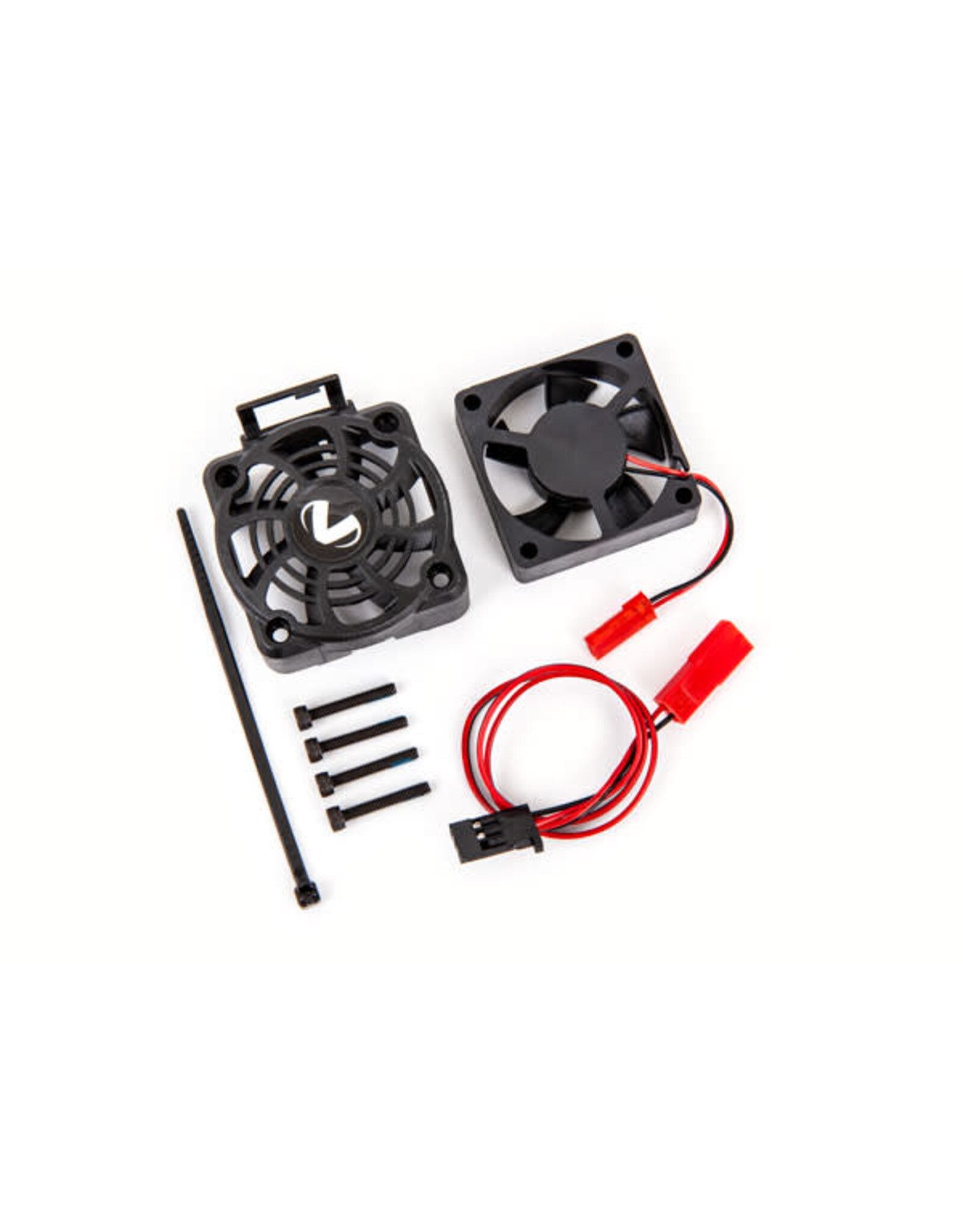 Traxxas Cooling fan kit (with shroud)/ 2.5x16mm CS (with threadlock) (4) (fits #3483 motor)