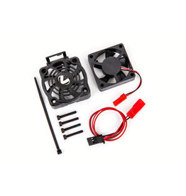 Traxxas Cooling fan kit (with shroud)/ 2.5x16mm CS (with threadlock) (4) (fits #3483 motor)