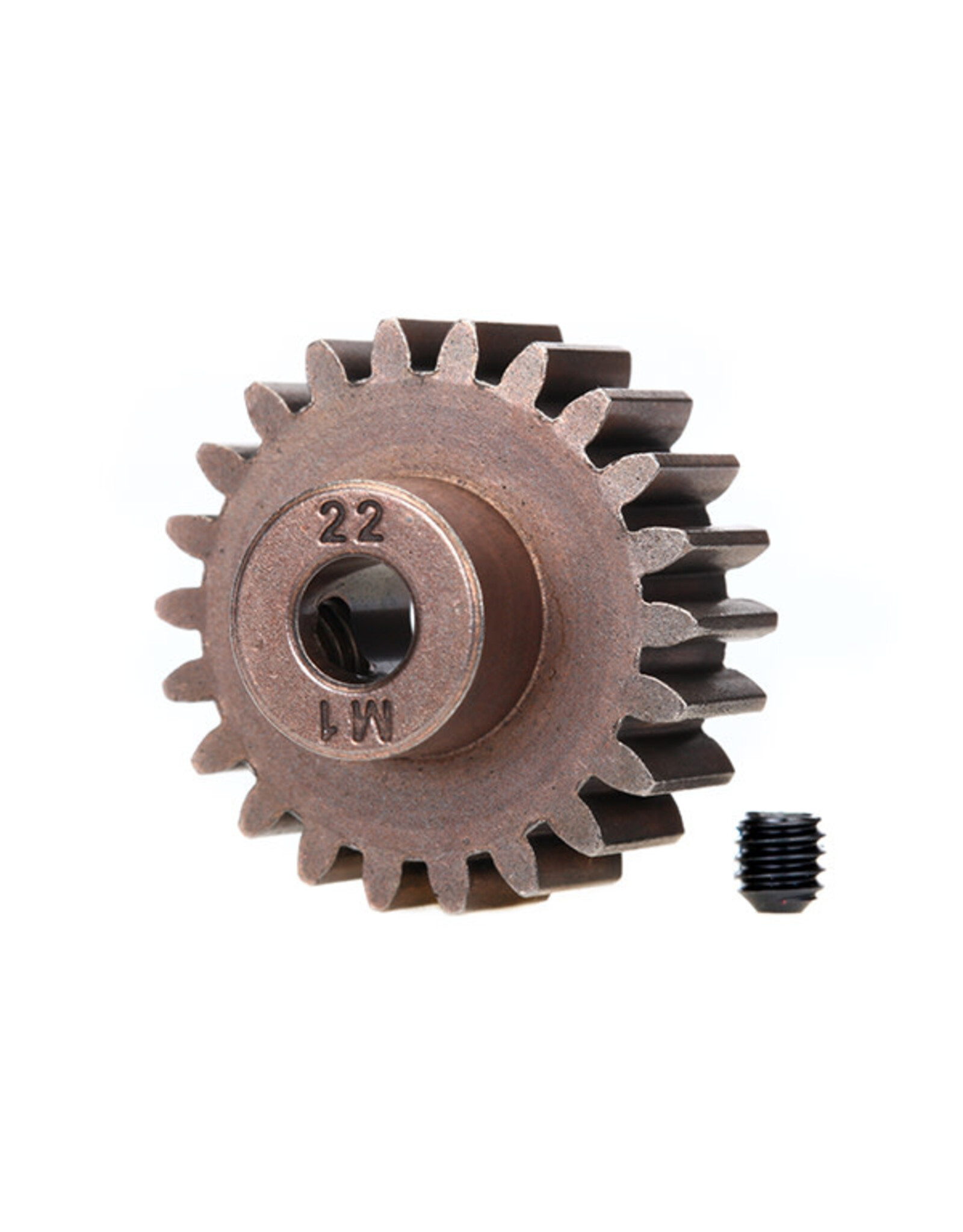 Traxxas traxxas Gear, 22-T pinion (1.0 metric pitch) (fits 5mm shaft)/ set screw (for use only with steel spur gears)