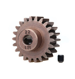 Traxxas traxxas Gear, 22-T pinion (1.0 metric pitch) (fits 5mm shaft)/ set screw (for use only with steel spur gears)