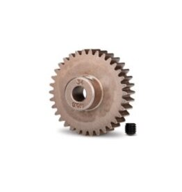 Traxxas Gear, 34-T pinion (0.8 metric pitch, compatible with 32-pitch) (fits 5mm shaft)/ set screw