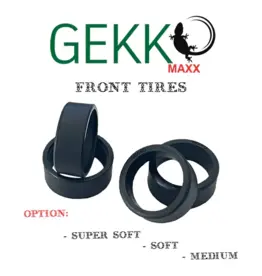 Nexx Tires, FRONT, (medium) Gekko Maxx "GKM" Series, 8.5 Race Tires, 4 pieces