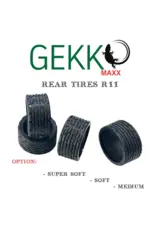 Nexx Tires, REAR, (SOFT) Gekko Maxx, "GKM" Series, 11mm Race Tires, 4 pieces