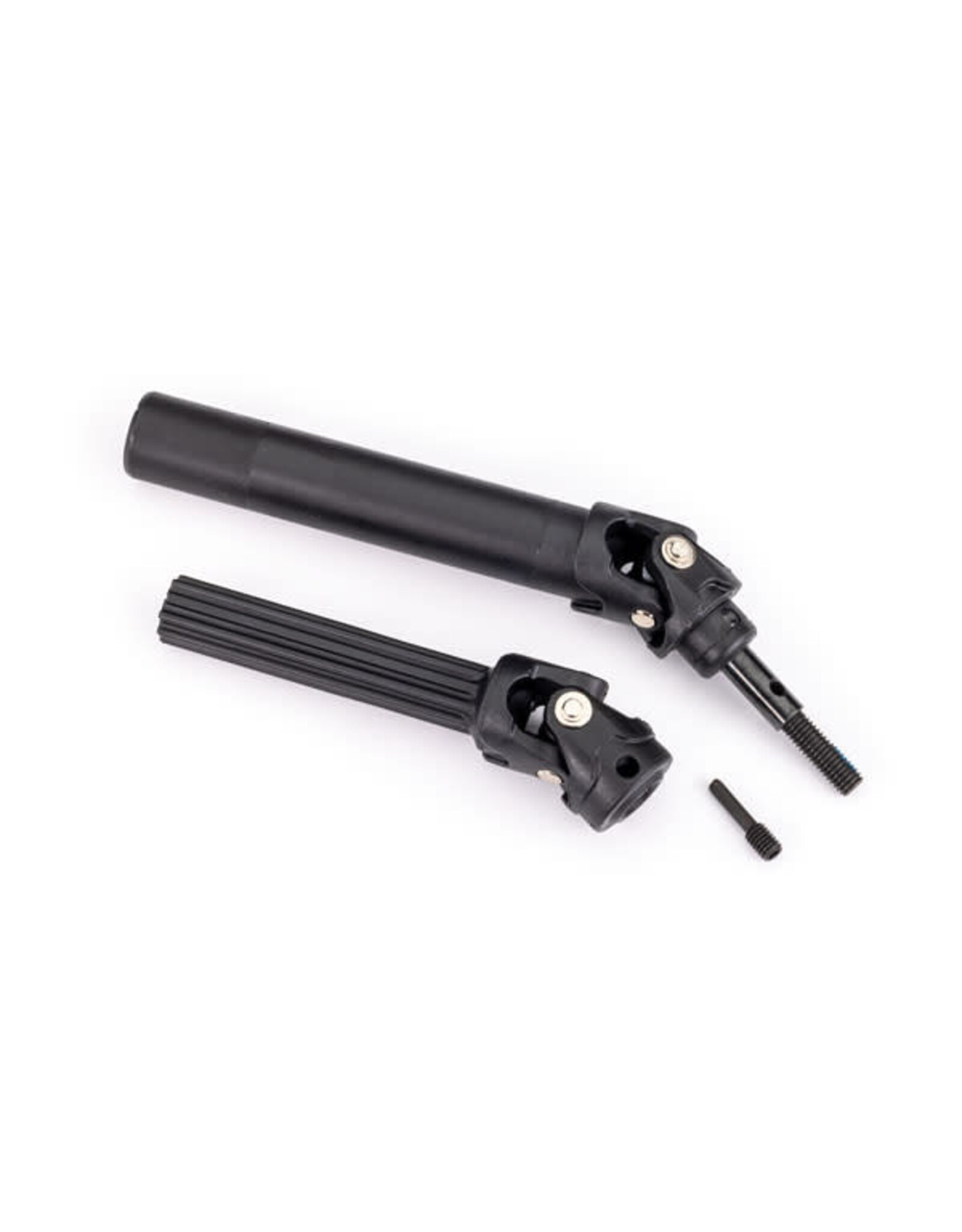 Traxxas Driveshaft assembly, front or rear, Maxx® Duty (1) (left or right) (fully assembled, ready to install)/ screw pin (1) (for use with #8995 WideMaxx™ suspension kit)