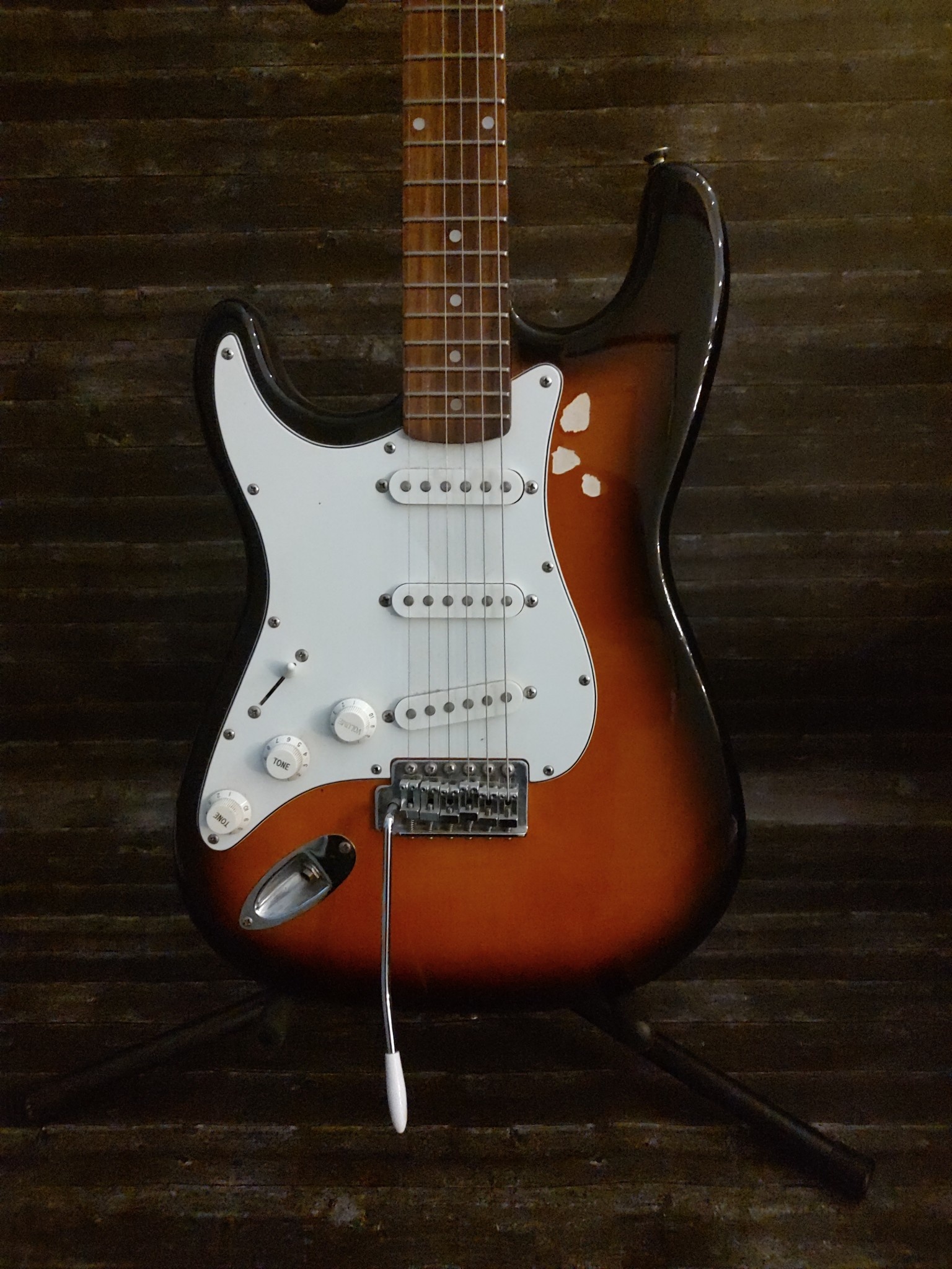 Mid 90s Squier Stratocaster Lefty Burst