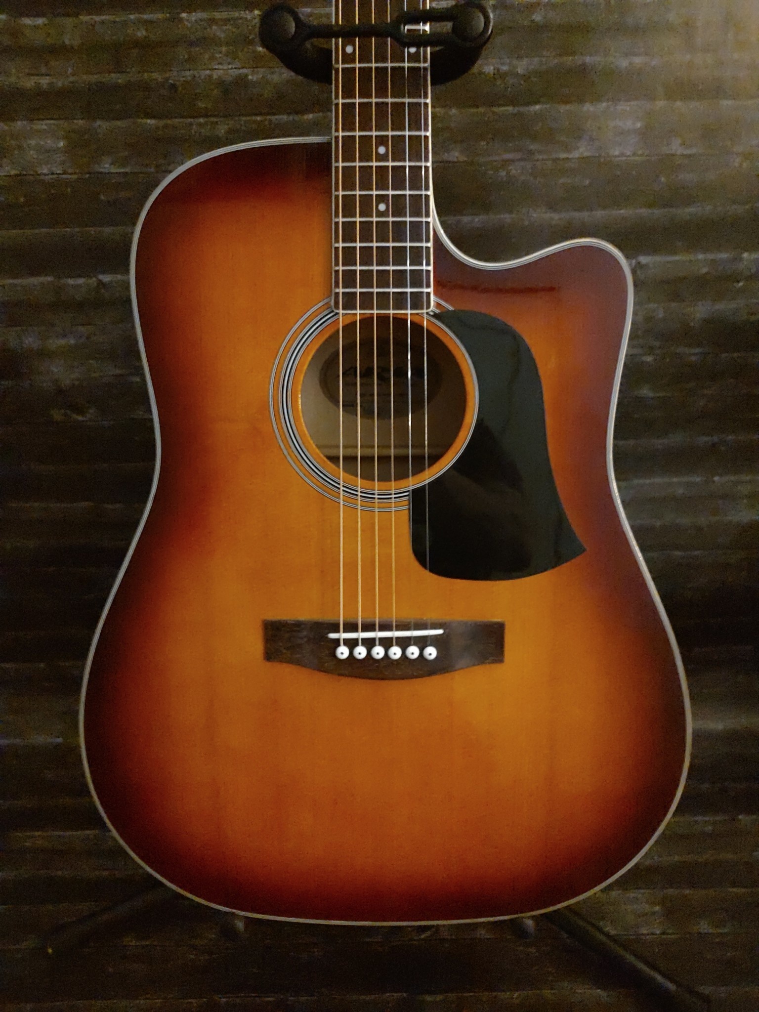 Used Aria Electric/Acoustic Cut Away Burst