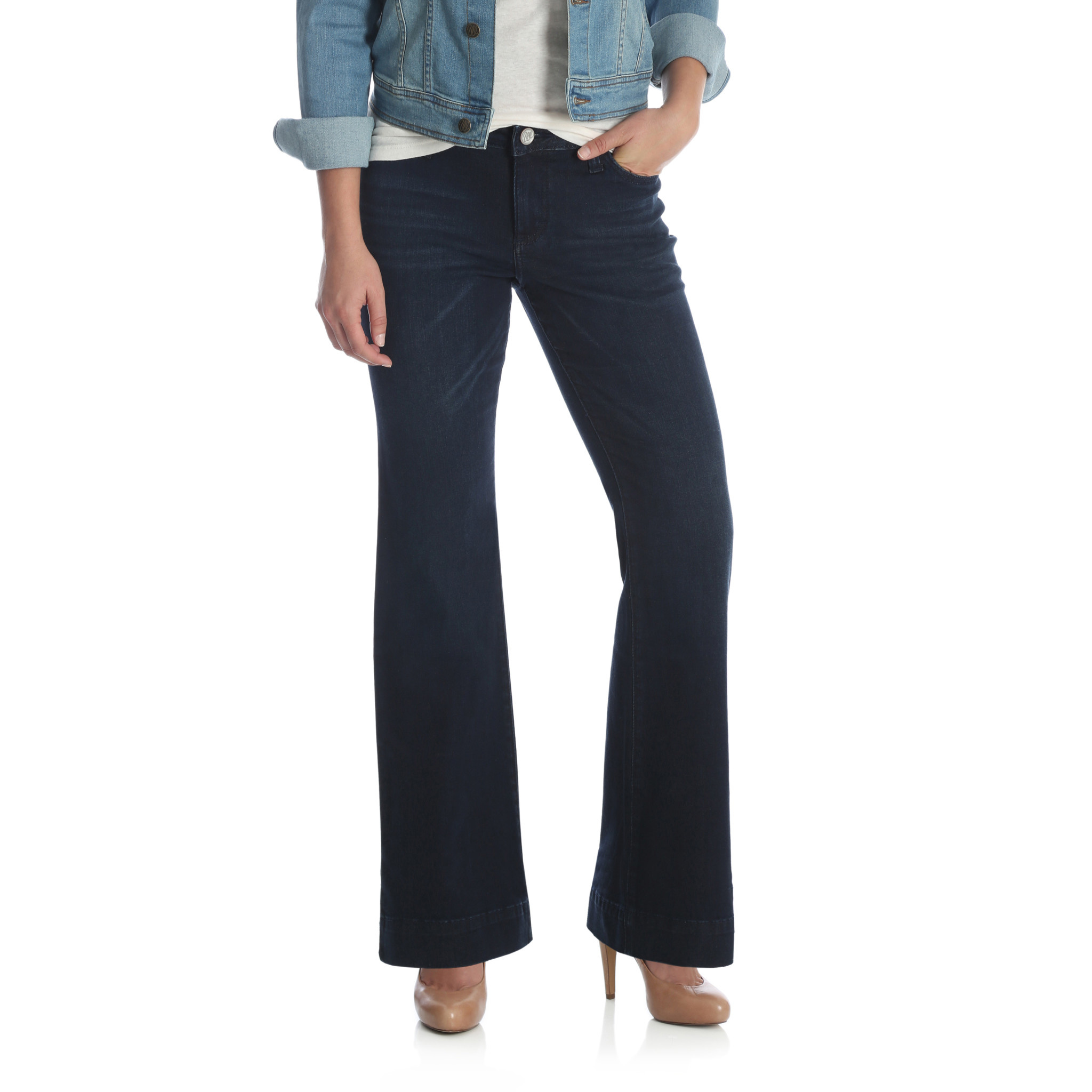 wrangler mid rise jeans
