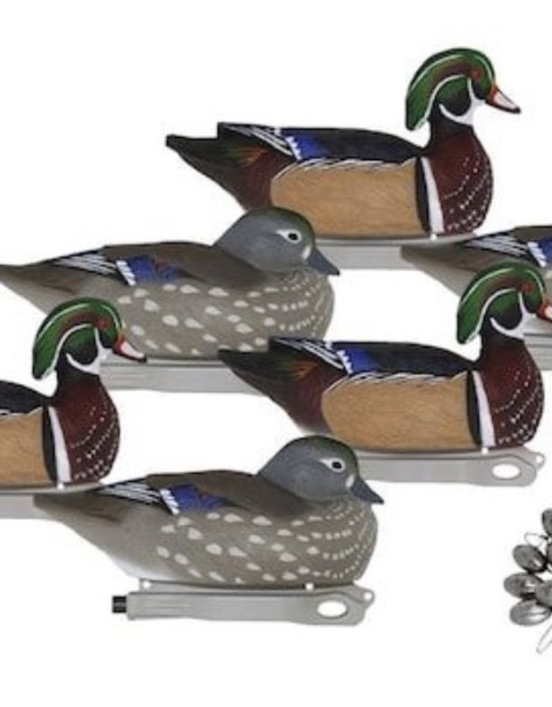 Hardcore Decoys PreRigged Wood Duck 6 Pack The CoOp