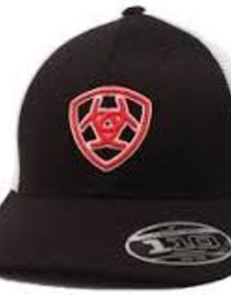red ariat hat