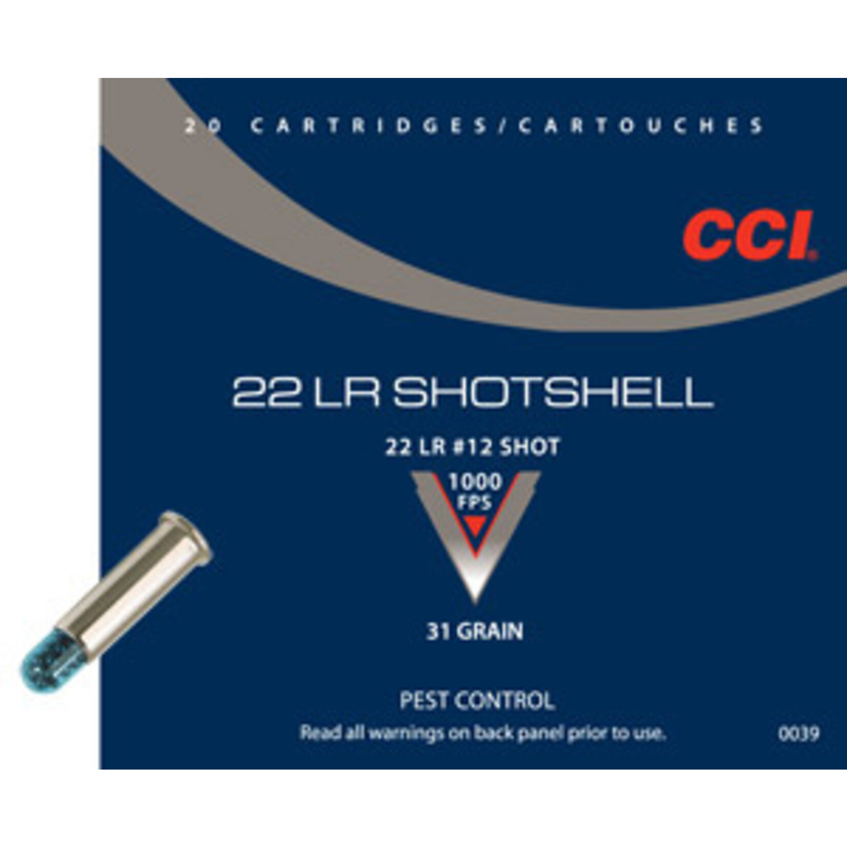 CCI CCI Shotshell 22 LR 31 gr  20 rnds