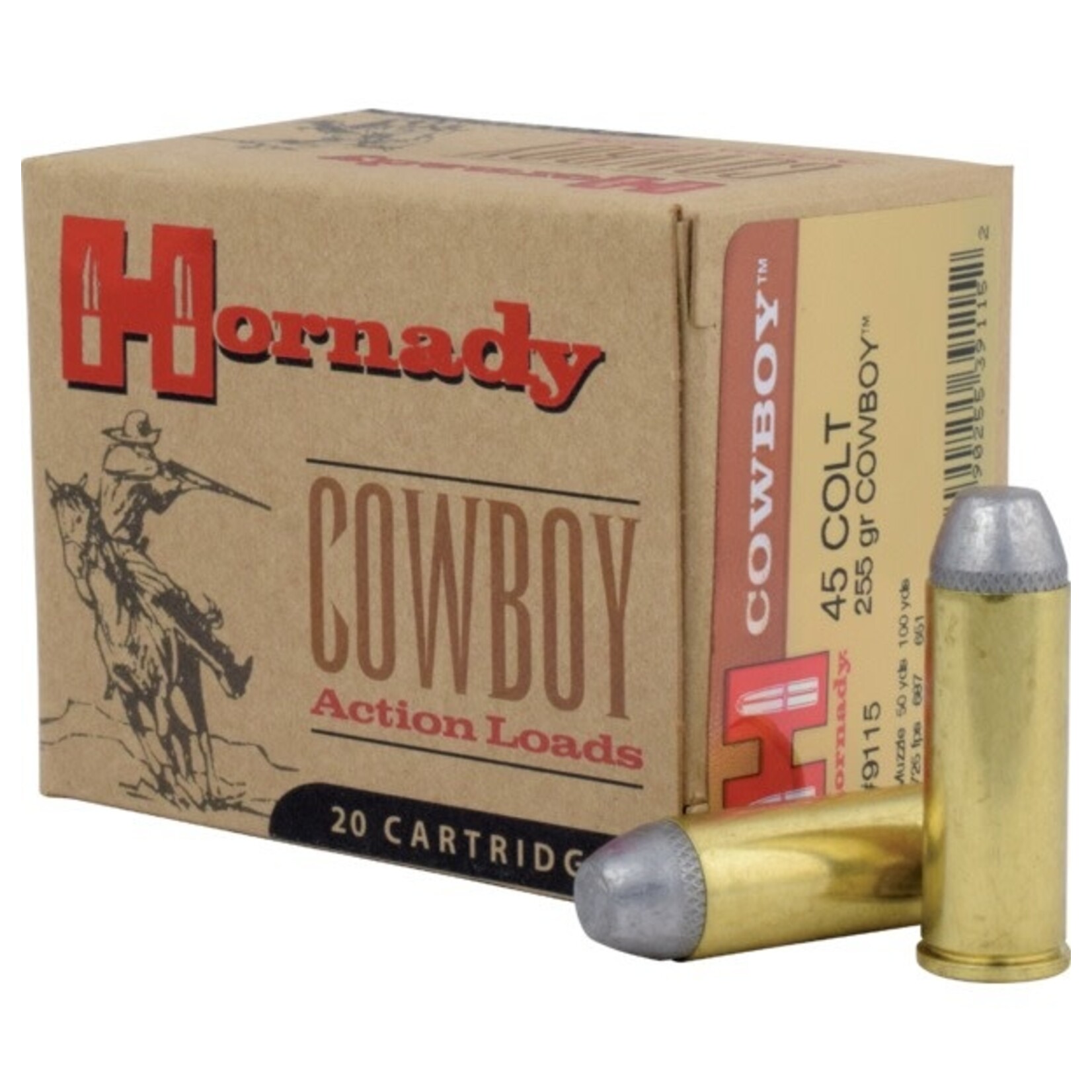 Hornady Hornady 45 Colt 225 gr Cowboy Ammunition 20 Rounds