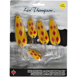 Len Thompson Len Thompson 5 Piece Yellow & Red Five of Diamonds Kit-1 oz;3/4 oz;5/8 oz;1/2 oz;1/4 oz