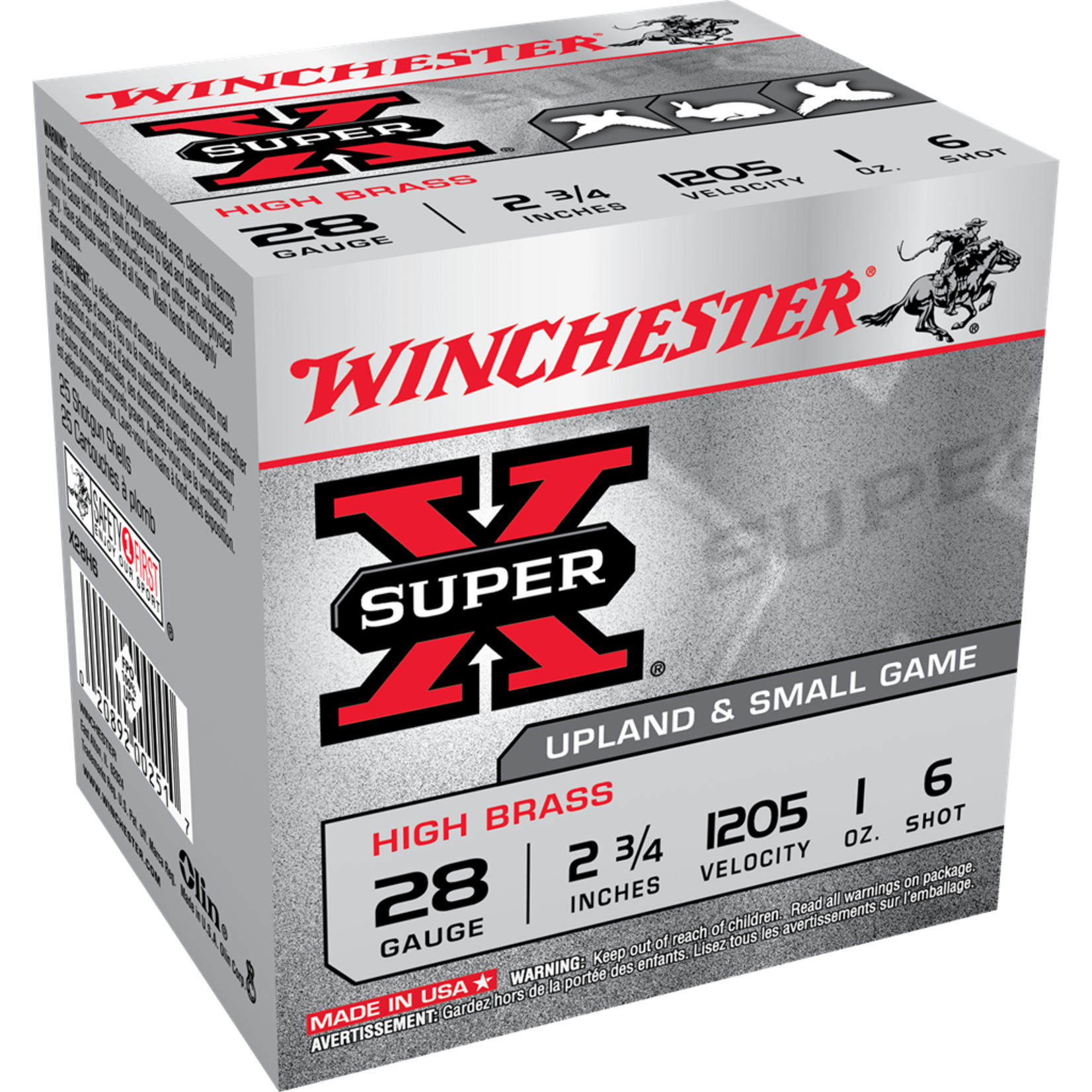 Winchester 28 ga Lead - Winchester Super-X High Brass