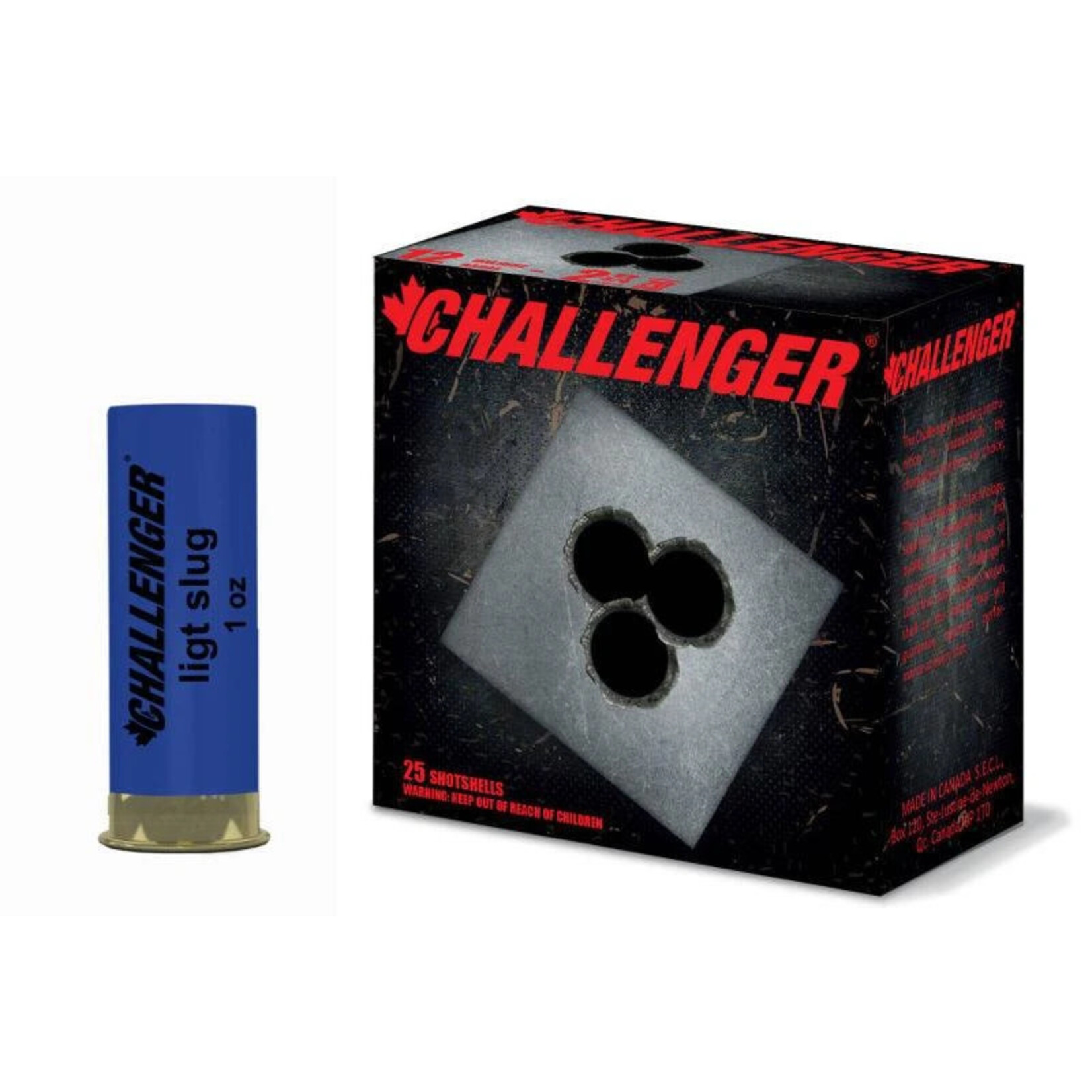 Challenger 12 ga Lead Slug  -  Challenger Target Slug 2.75" 25 Rnd